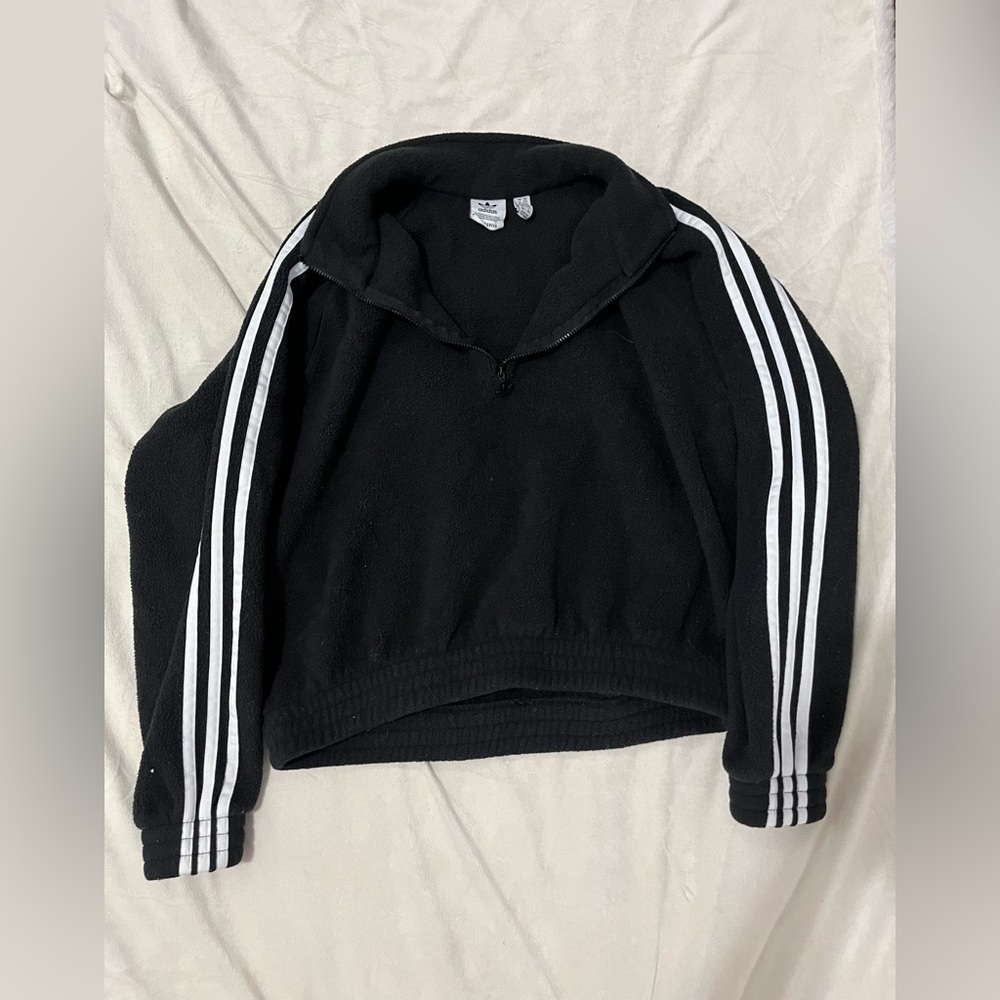 Adidas fleece cropped crew